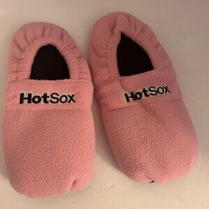 🔥 HotSox Microwaveable Heated Slippers | Pink | Grain-Filled | Size S/M (6–8) |